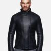 black-shearling-leather-jacket-100-genuine-sheepskin (2)