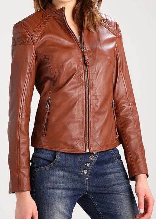 brown-womens-cafe-racer-leather-jacket-genuine-leather-zipper-closure (2)