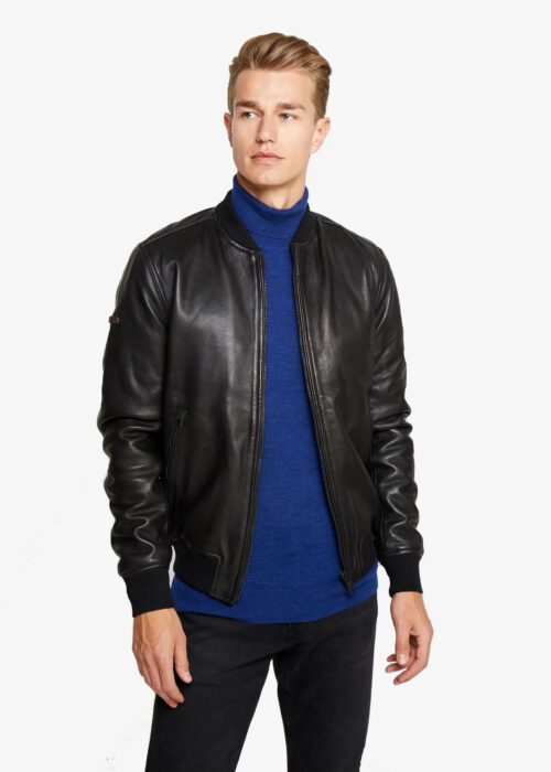 mens-black-bomber-leather-jacket-100-genuine-lambskin (2)