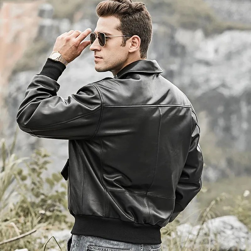 mens-black-bomber-leather-jacket-air-force-pilot-style-for-winter (1)