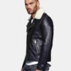 mens-black-fur-collared-biker-leather-jacket-100-genuine-lambskin (4)