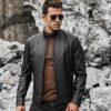 mens-black-leather-jacket-short-standing-collar-real-cow-hide-leather (3)