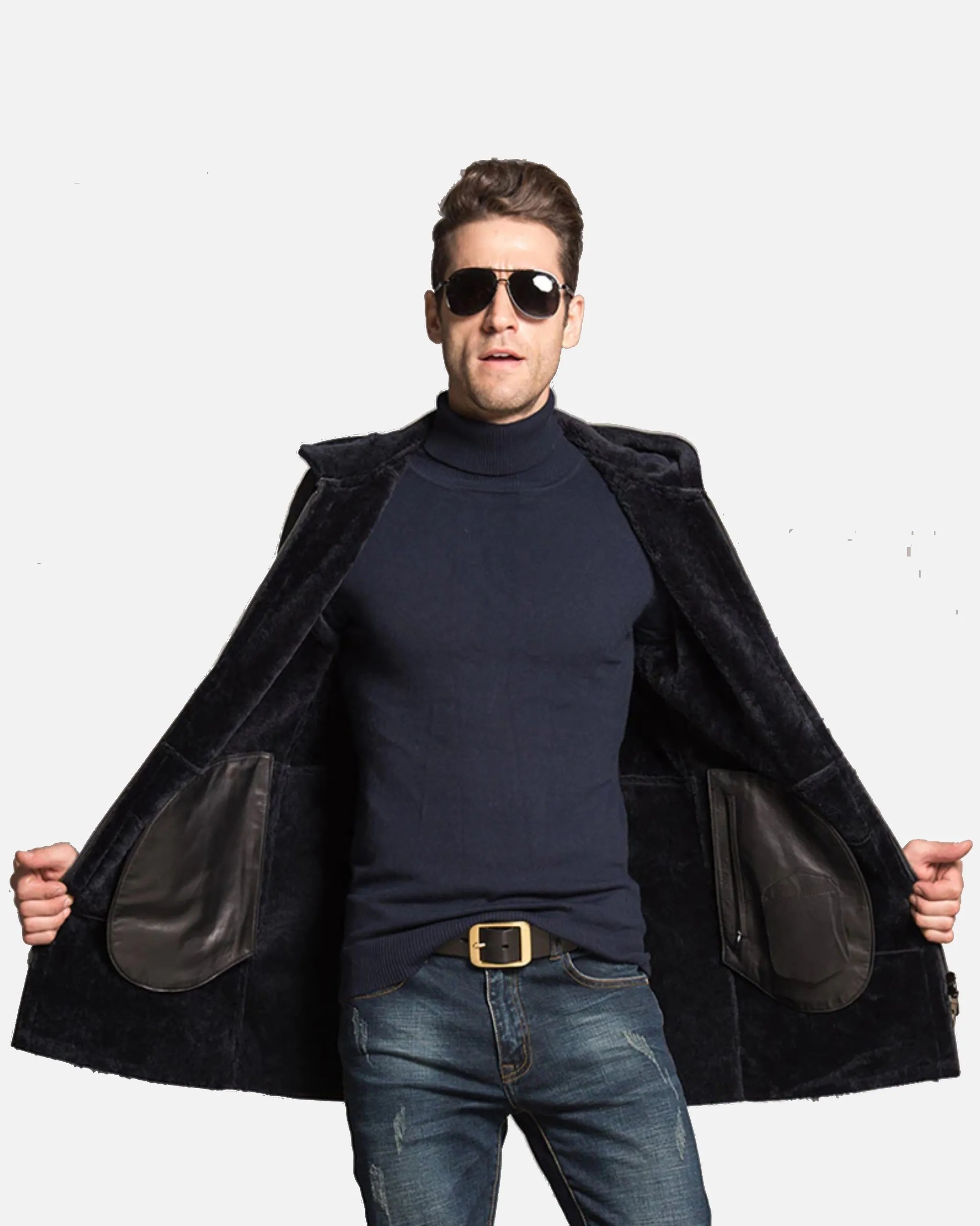 mens-black-shearling-hooded-long-coat-100-genuine-sheepskin-leather (1)