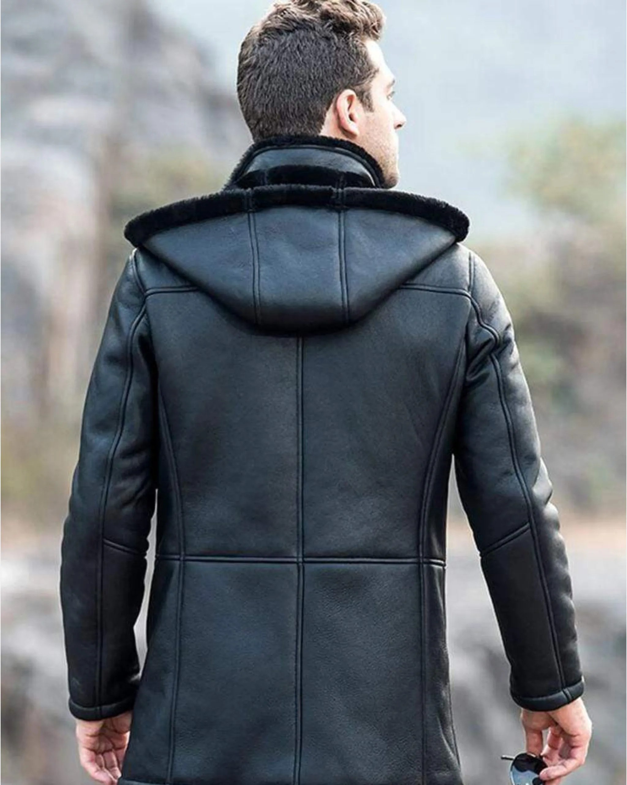 mens-black-trench-shearling-hooded-leather-jacket-genuine-sheepskin (2)