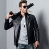 Mens Black leather Jacket - The Leather Jacketer