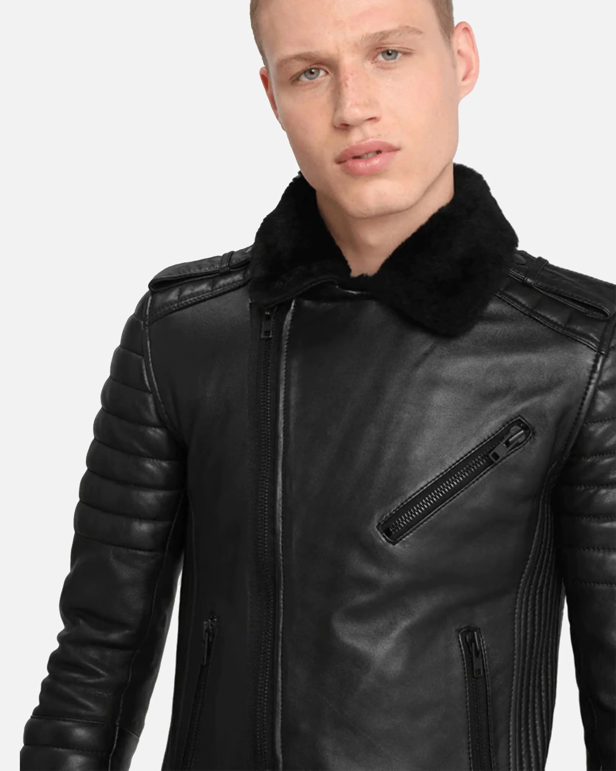 mens-quilted-black-shearling-leather-biker-jacket-100-genuine-lambskin (4)