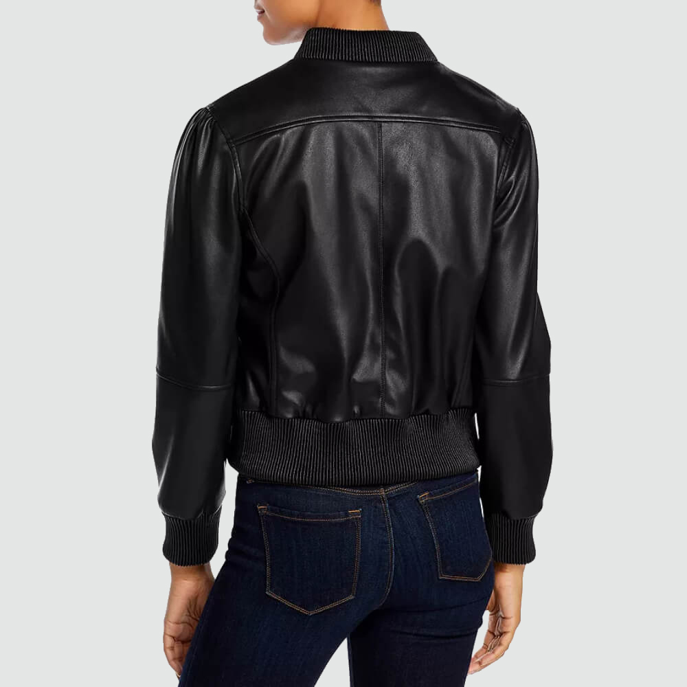 womens-black-bomber-faux-leather-jacket-lightweight-and-fashionable (3)