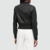 womens-black-ribbed-cuff-bomber-leather-jacket-real-sheepskin (3)