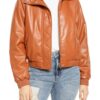 womens-brown-leather-bomber-jacket-faux-leather-soft-viscose-lining-stand-up-collar (3)