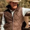 john-dutton-inspired-brown-quilted-vest-from-yellowstone-outfits