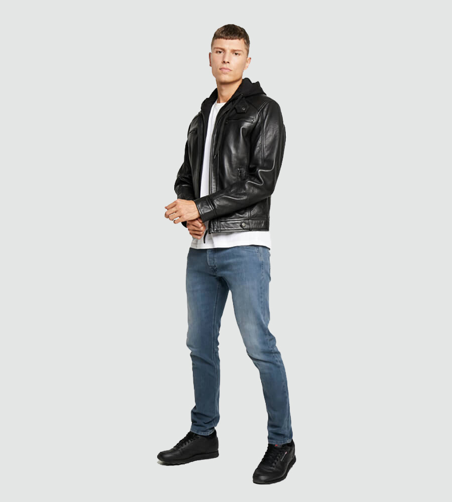 mens-nils-black-hooded-biker-leather-jacket (2)