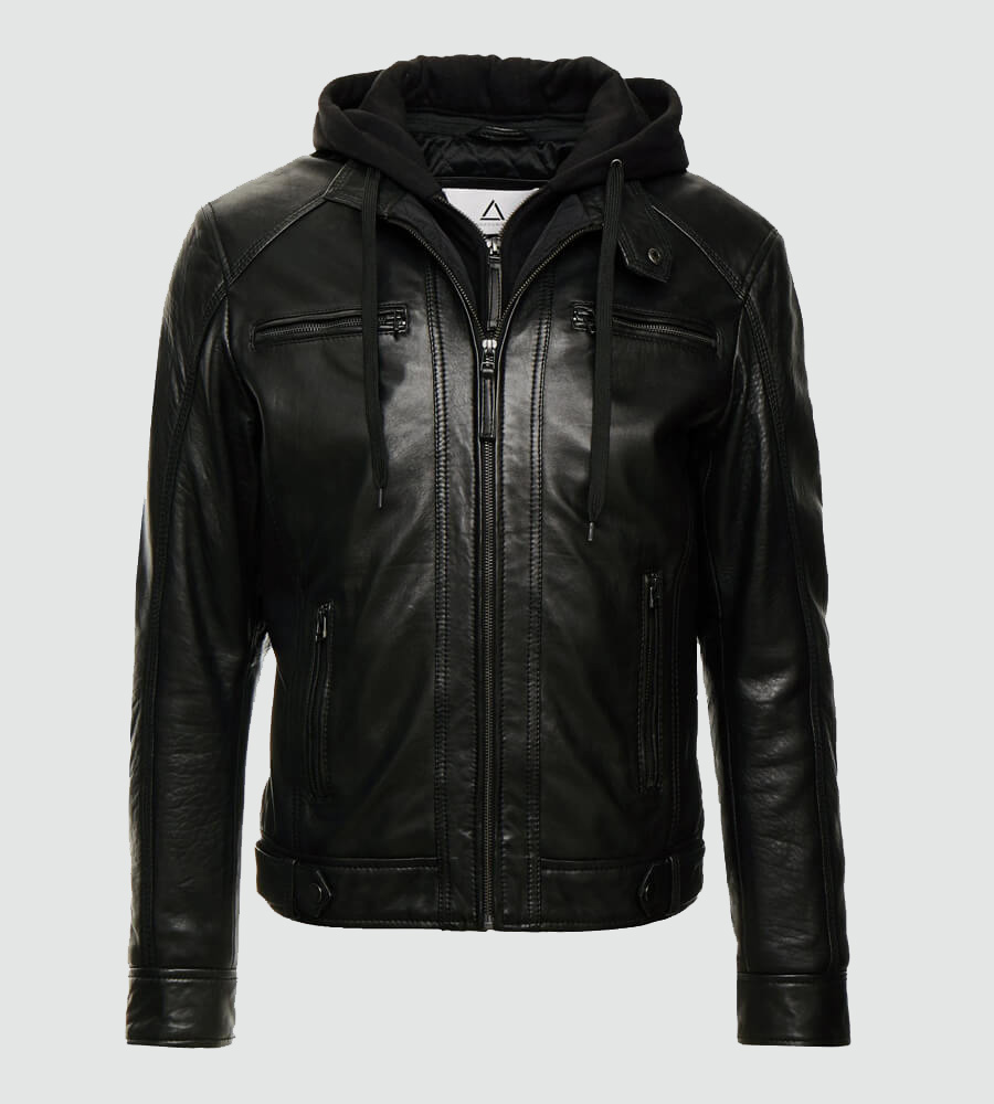 mens-nils-black-hooded-biker-leather-jacket (4)