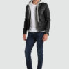 leo-mens-black-leather-jacket-with-removable-hood-lambskin-cafe-racer (5)